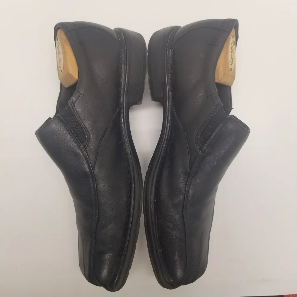 Nunn Bush Mens Size 10.5M Comfort Gel Black Leather Loafer Split Bicycle Toe